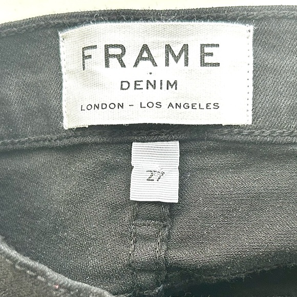 🍂NWT Frame Women’s Black Le Skinny de Jeanne Jeans Size: 27 - Picture 7 of 12